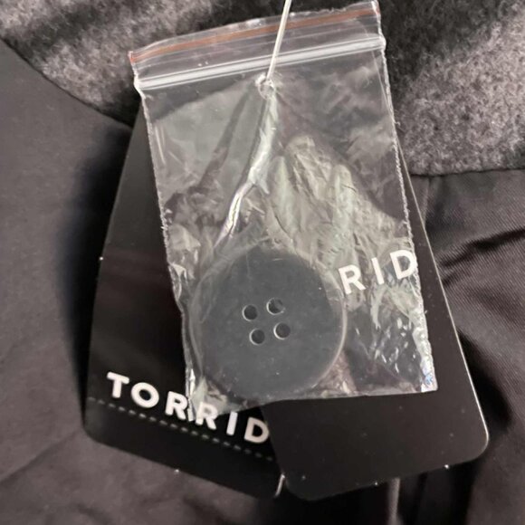 NWT TORRID 0 Jacquard Blazer Style Coat L/12 Black Gray Tiger Zebra Animal Print - Picture 10 of 16